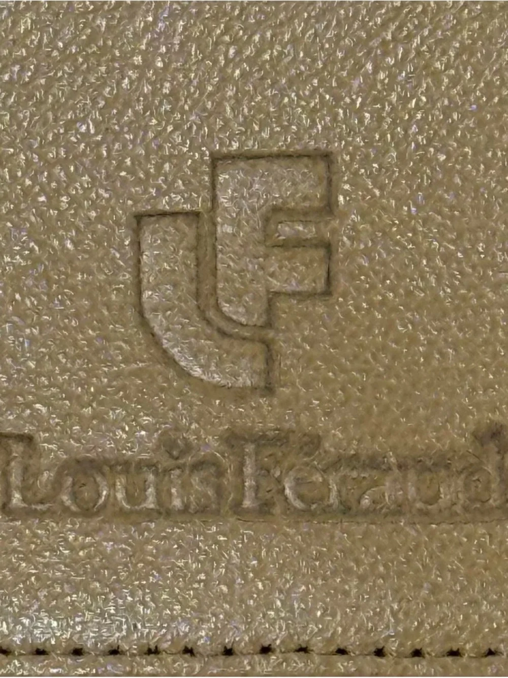 Louis Feraud Cream Leather Crossbody Bag